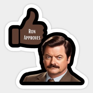 Ron Approves Funny Meme Sticker